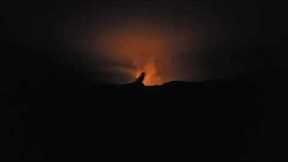 Hawaii Active Kilauea Volcano Sunrise (replay of live stream)